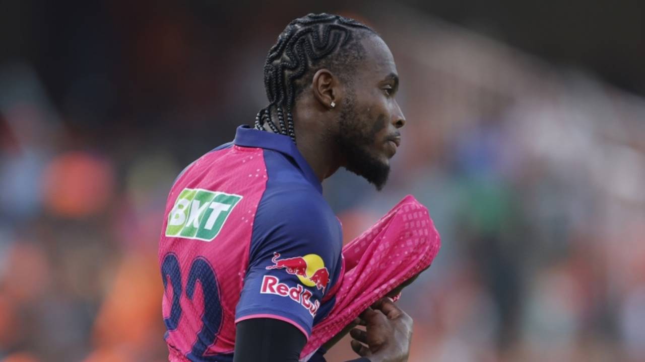 Jofra Archer bowled the most expensive spell in the IPL - 76 runs in his four overs, Sunrisers Hyderabad vs Rajasthan Royals, IPL 2025, Hyderabad, March 23, 2025