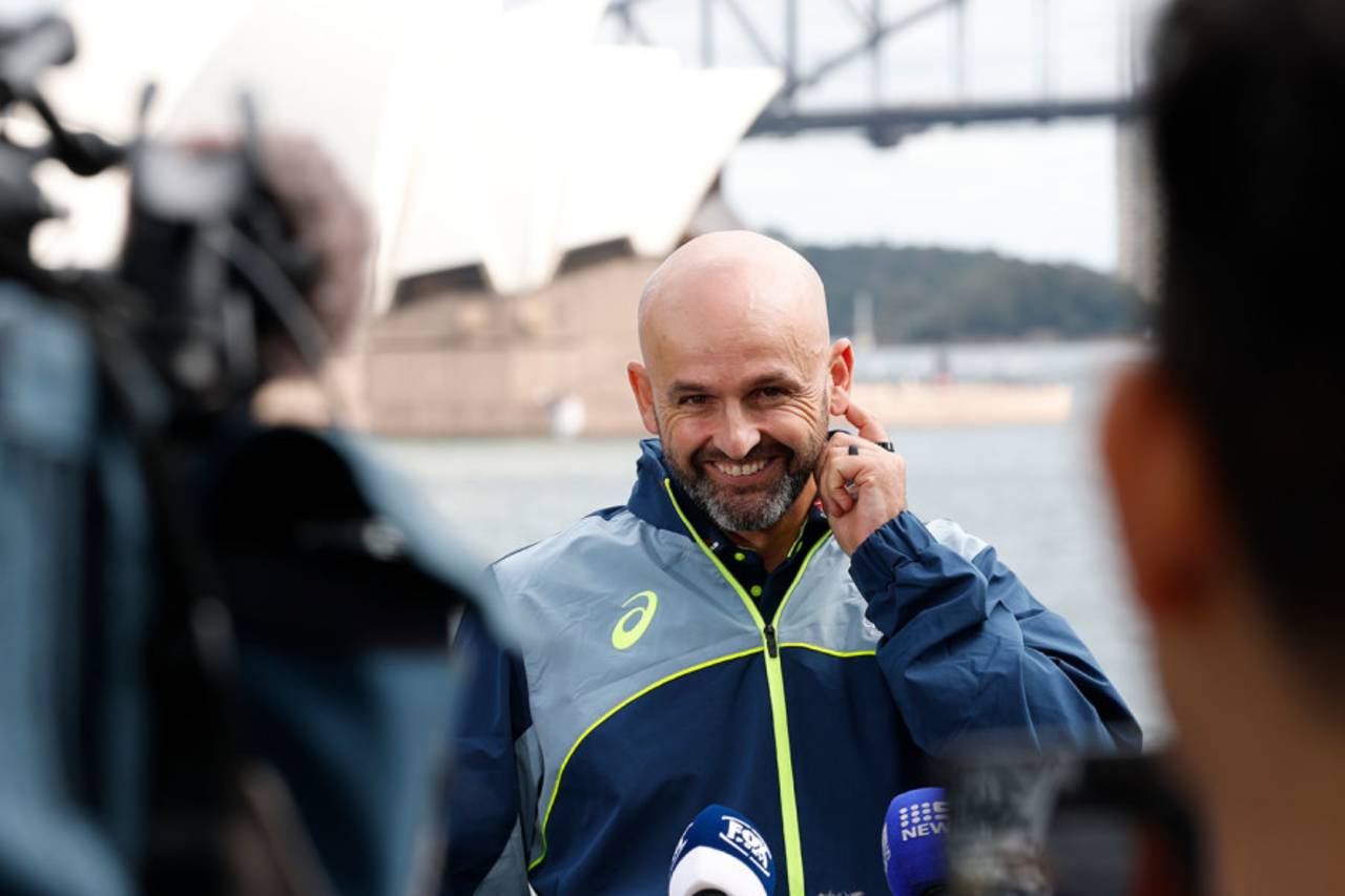 Nathan Lyon speaks to the media, Sydney, March 31, 2025