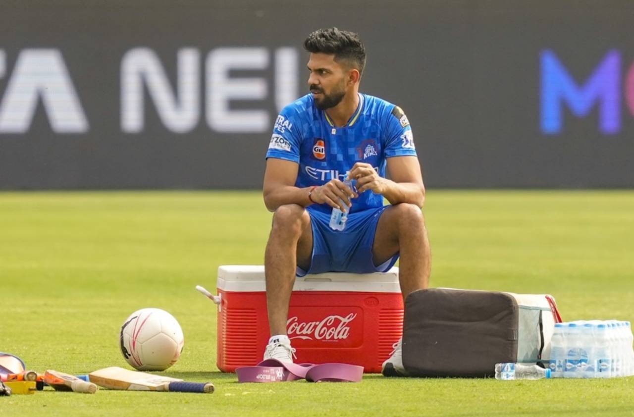Ruturaj Gaikwad takes a breather, Punjab Kings vs Chennai Super Kings, Mullanpur, July 4, 2025