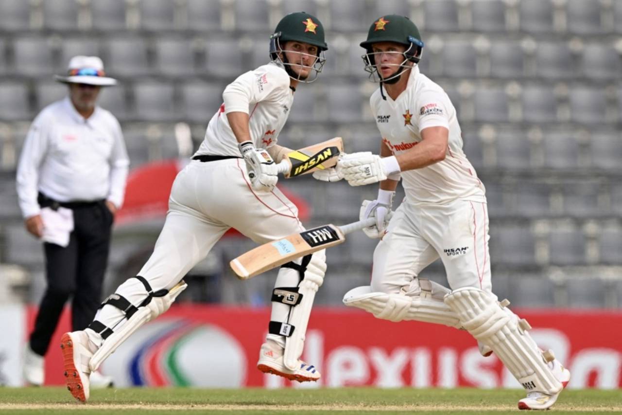 Zimbabwe openers Brian Bennett and Ben Curran added 95, Bangladesh vs Zimbabwe, 1st Test, Sylhet, 4th day, April 23, 2025