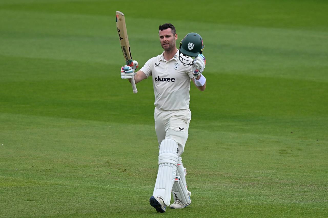 Jake Libby brought up three figures, Sussex vs Worcestershire, County Championship, Division Two, Hove, May 12, 2025