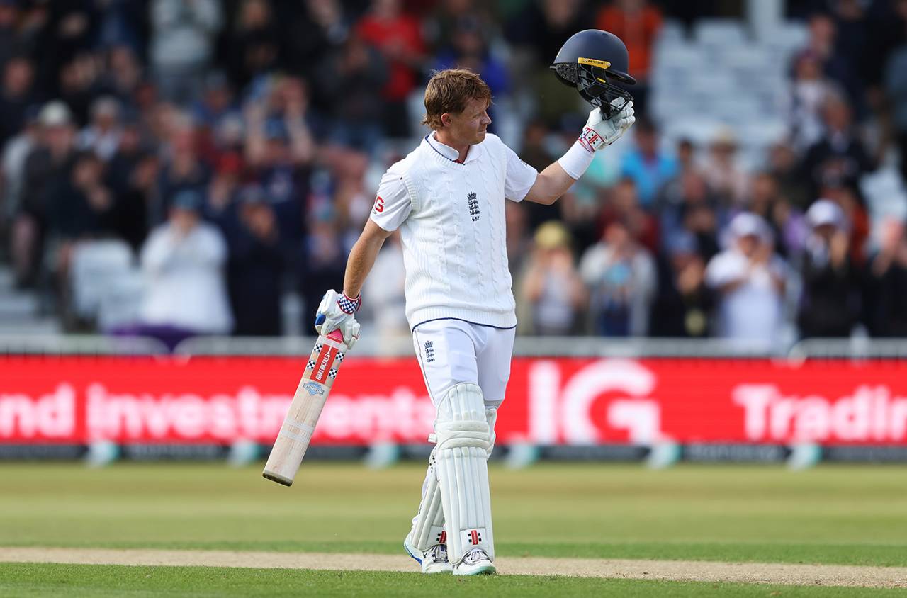 Ollie Pope notched his eighth Test hundred, England vs Zimbabwe, Trent Bridge, 1st day, May 22, 2025