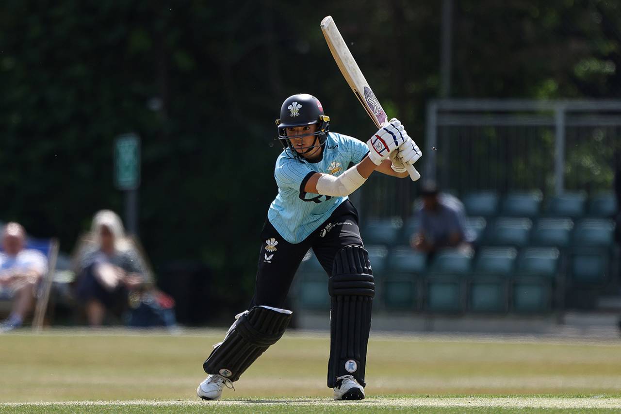 Emma Jones struck 88 not out from 49 balls, Surrey vs Durham, Women's T20 County Cup, Guildford, May 23, 2025