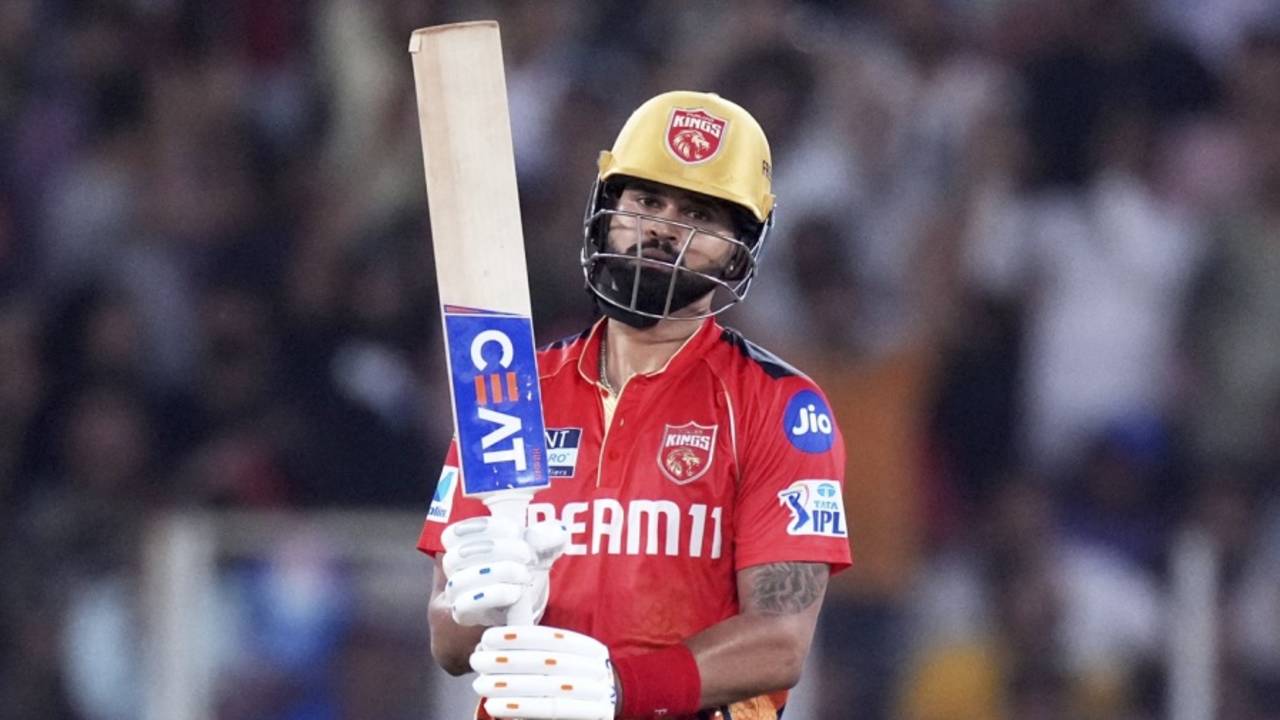 Shreyas Iyer led Punjab Kings' chase with a composed half-century, Punjab Kings vs Mumbai Indians, IPL 2025, Qualifier 2, Ahmedabad, June 1, 2025
