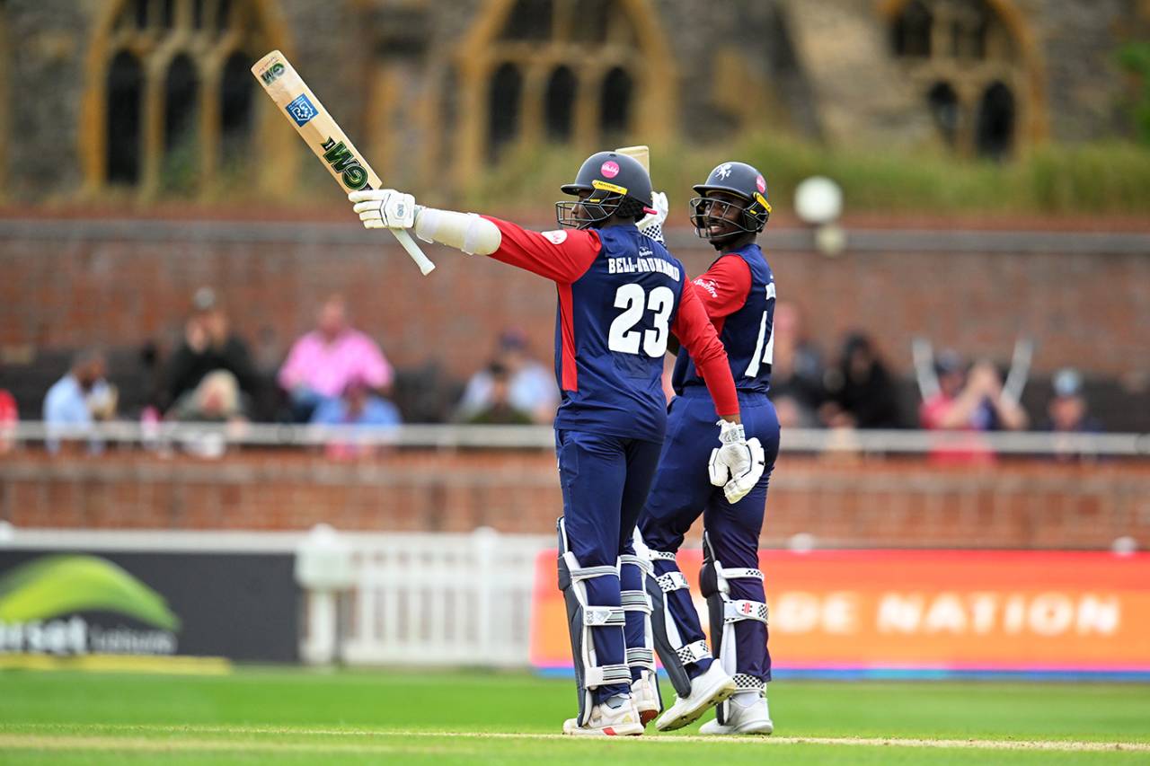 Daniel Bell-Drummond scored a century during an opening stand of 158, Somerset vs Kent, Men's T20 Blast, Taunton, June 15, 2025