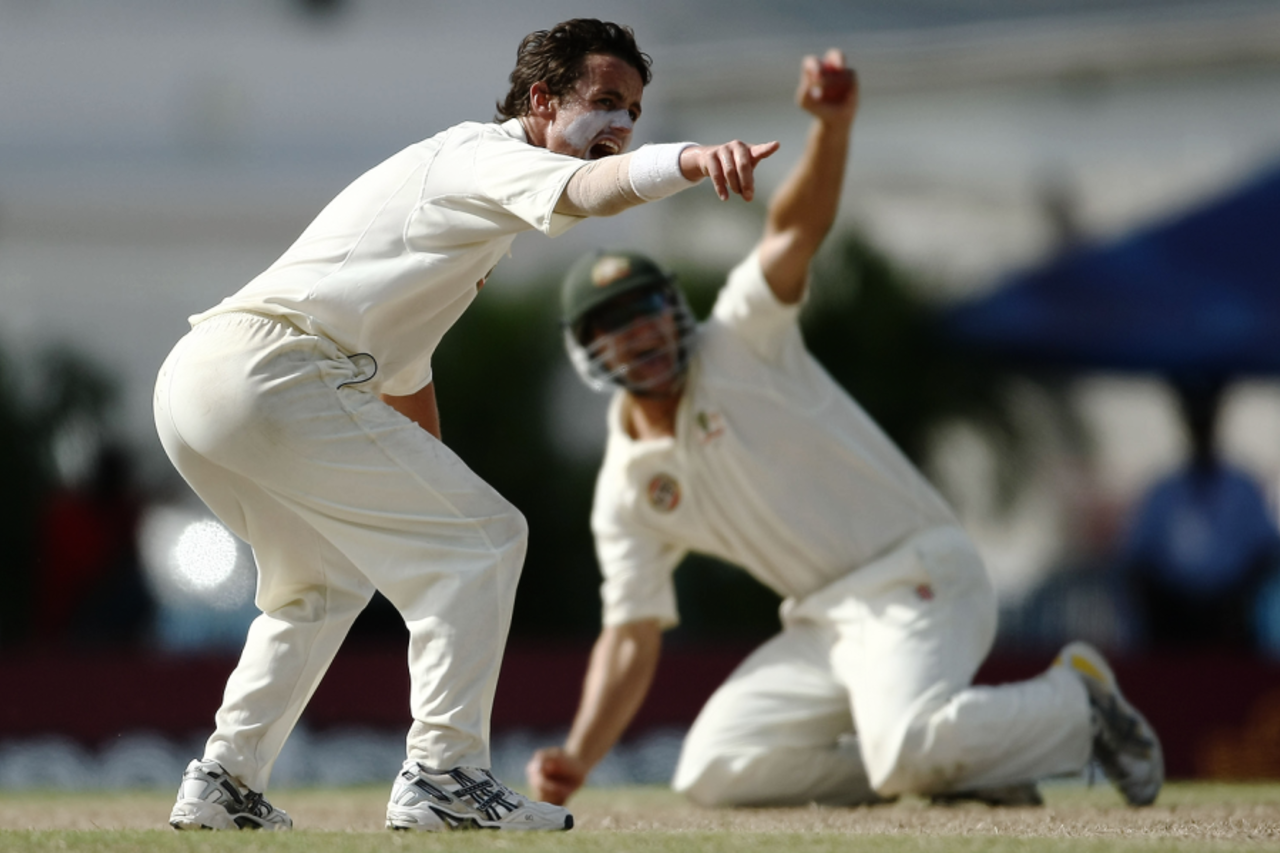 Beau Casson appeals, West Indies v Australia, 3rd Test, Barbados, 4th day, June 15, 2008