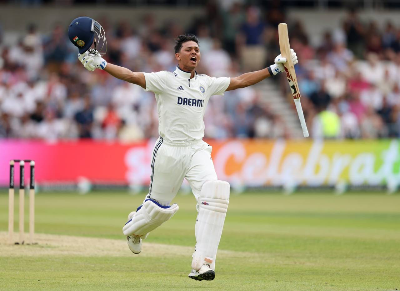 Yashasvi Jaiswal brings up his fifth Test hundred, England vs India, 1st Test, Leeds, 1st day, June 20, 2025