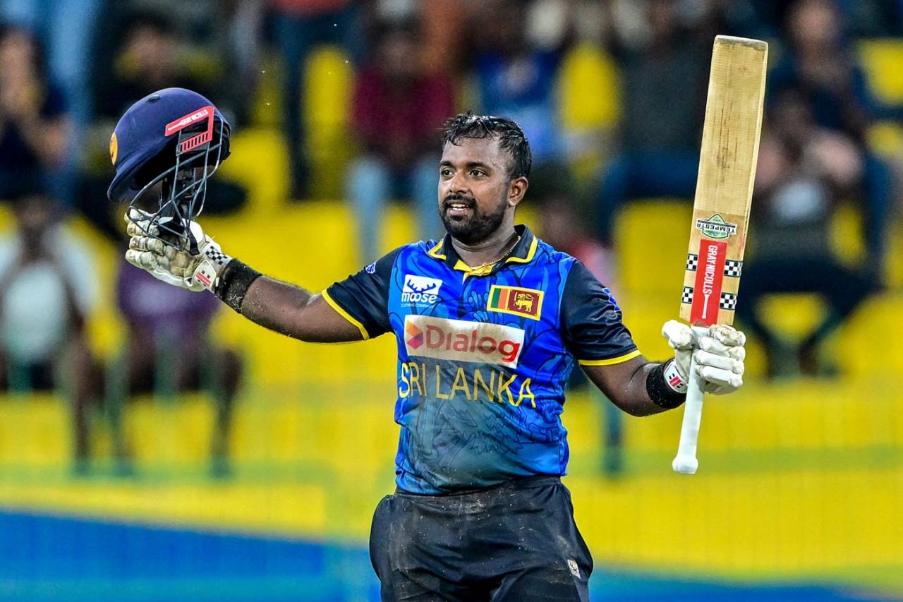 Charith Asalanka made 106 off 123 balls, Sri Lanka vs Bangladesh, 1st ODI, Colombo (RPS), July 2, 2025