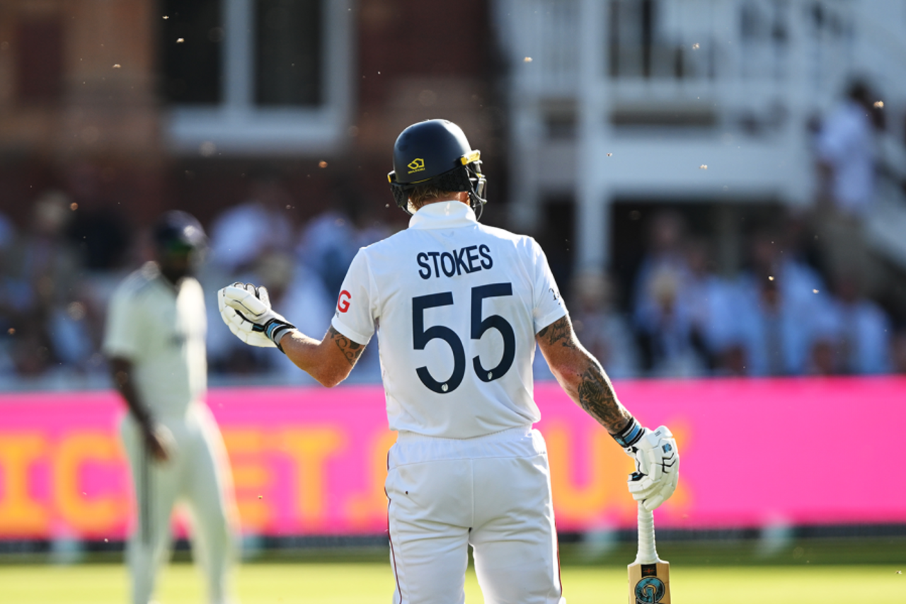 Ben Stokes watches as flying ants and ladybirds invade the field, England vs India, 3rd Test, Lord's, London, Day 1, July 10, 2025
