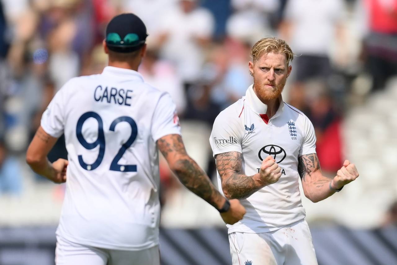 Ben Stokes celebrates after sending back Jasprit Bumrah, England vs India, 3rd Test, Lord's, fifth day, July 14, 2025