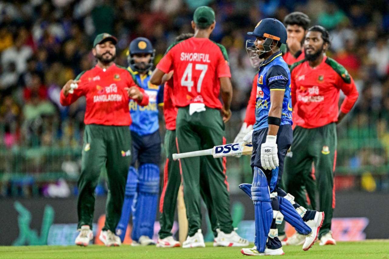 Pathum Nissanka walks back after his dismissal, Sri Lanka vs Bangladesh, 3rd T20I, Colombo (RPS), July 16, 2025