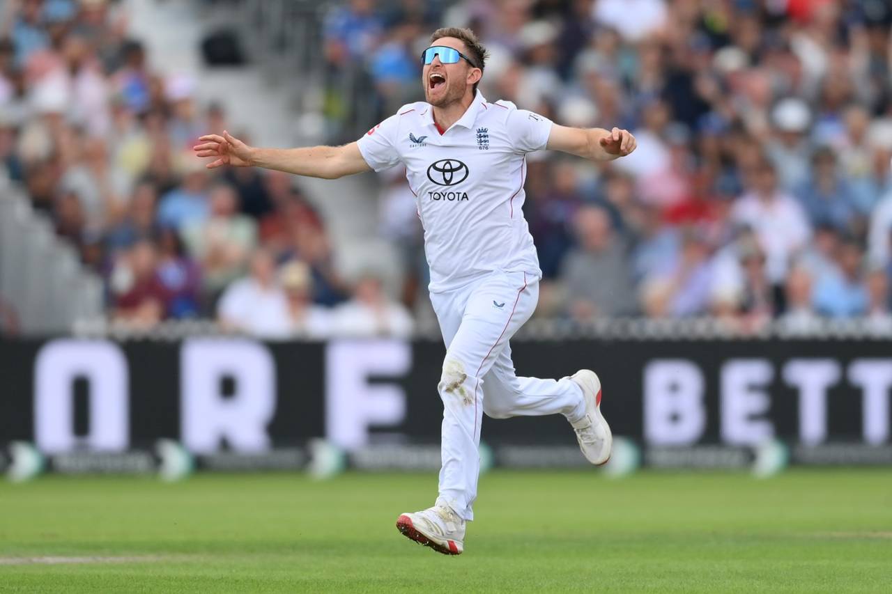 Liam Dawson got his first Test wicket in eight years, England vs India, 4th Test, Manchester, 1st day, July 23, 2025
