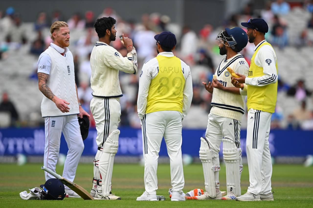 Ben Stokes sees his offer for a draw to Ravindra Jadeja and Washington Sundar rebuffed, England vs India, 4th Test, Manchester, 5th day, July 27, 2025