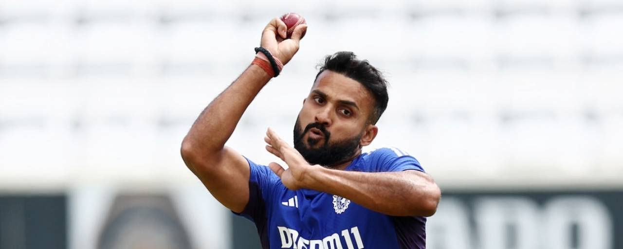 Akash Deep has a bowl the day before the fifth Test, England vs India, 5th Test, The Oval, London, July 30, 2025