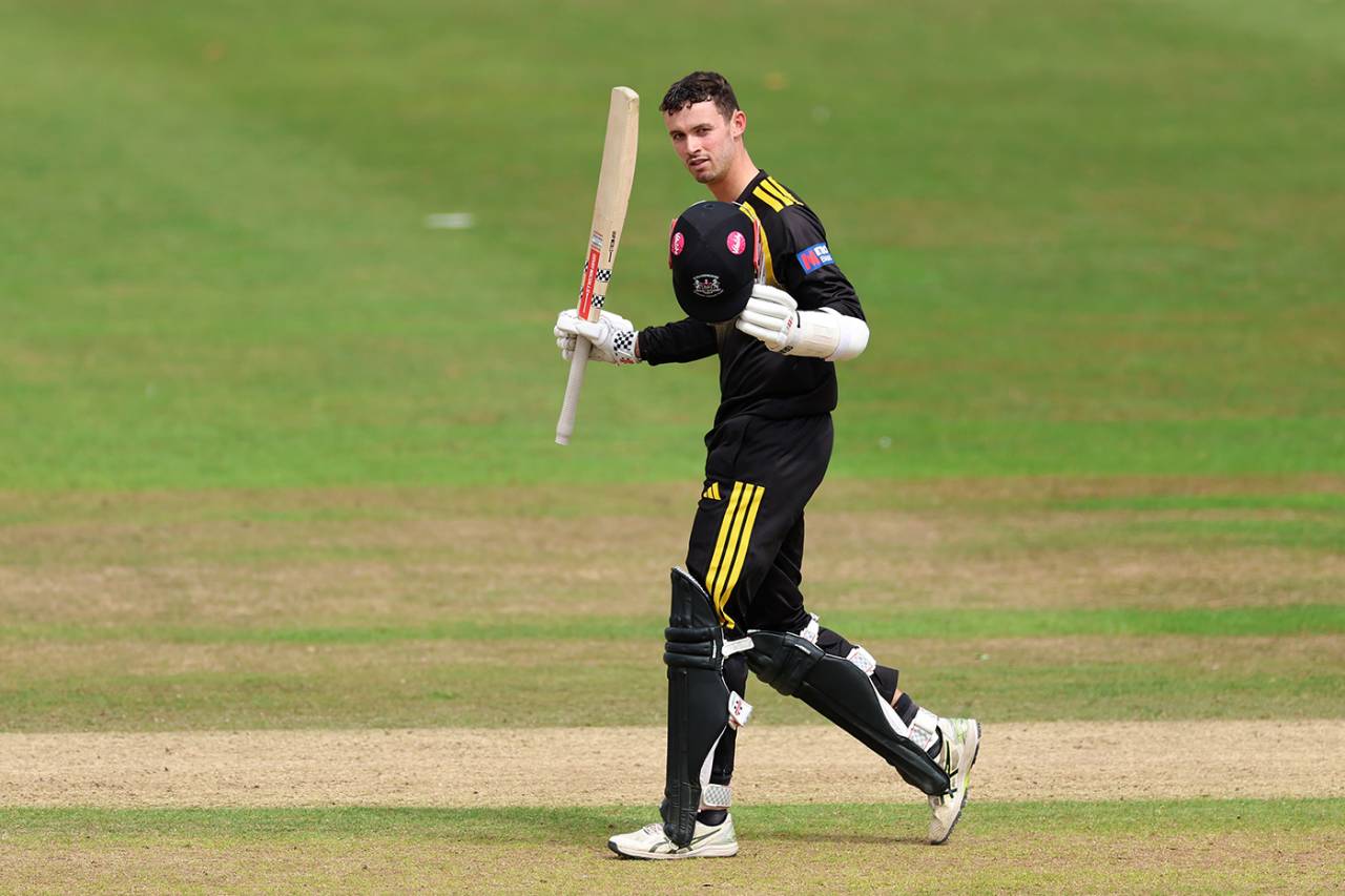 Ollie Price made his third List A hundred, Gloucestershire vs Derbyshire, One-Day Cup, Cheltenham, August 5, 2025