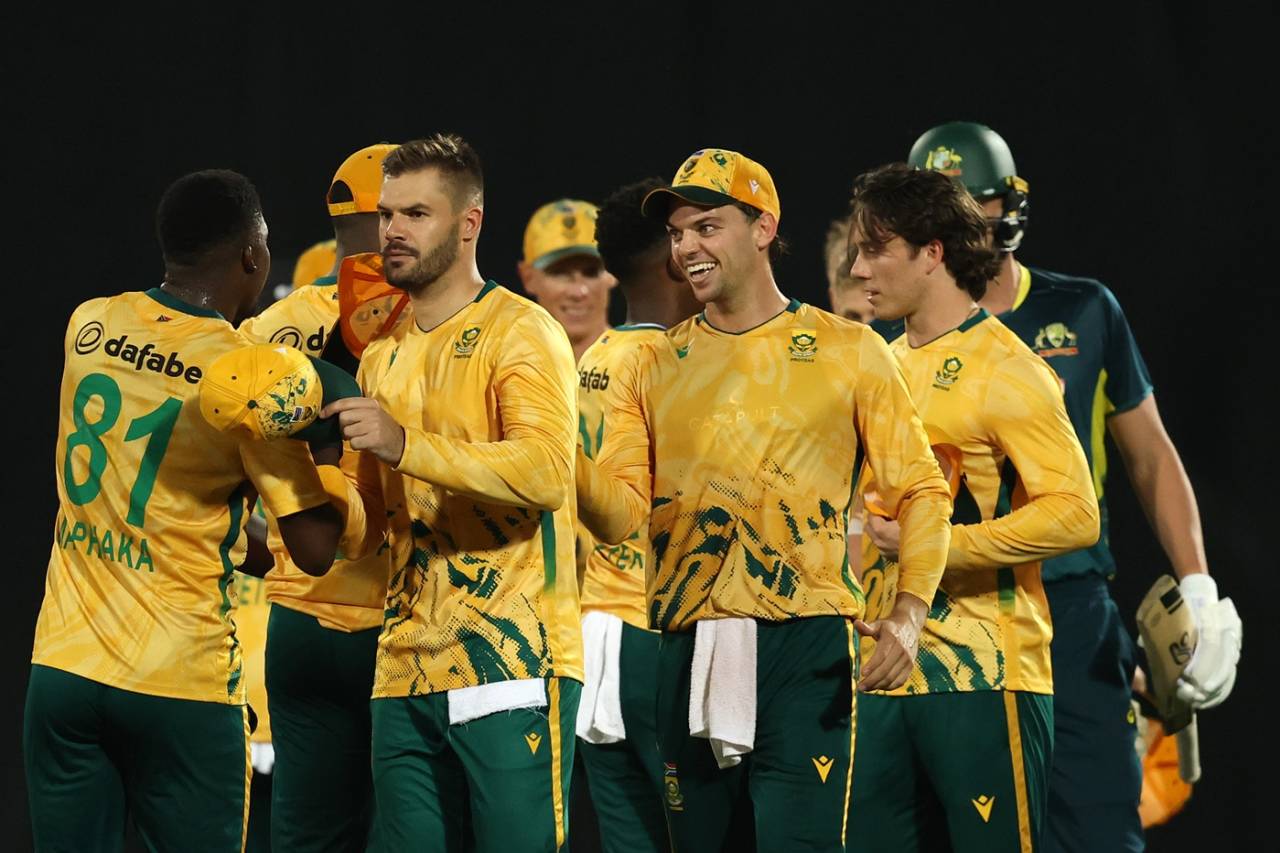 Aiden Markram after South Africa drew level in the series, Australia vs South Africa, 2nd T20I, Darwin, August 12, 2025