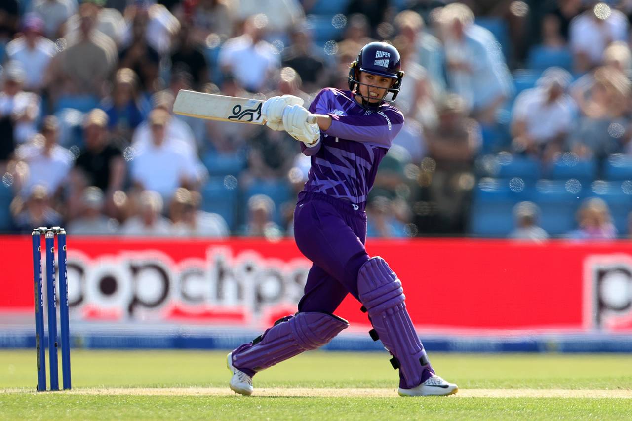 Phoebe Litchfield's half-century led the Superchargers charge, Northern Superchargers vs Birmingham Phoenix, Women's Hundred, Headingley, August 15, 2025