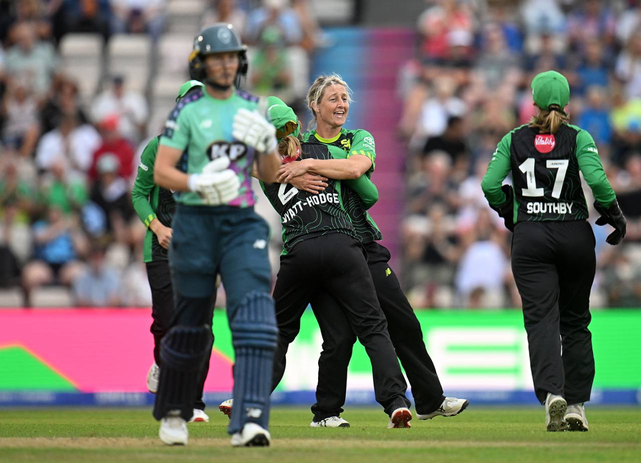 Sophie Devine removed Meg Lanning with a pearler, Southern Brave vs Oval Invincibles, Women's Hundred, Utilita Bowl, August 18, 2025