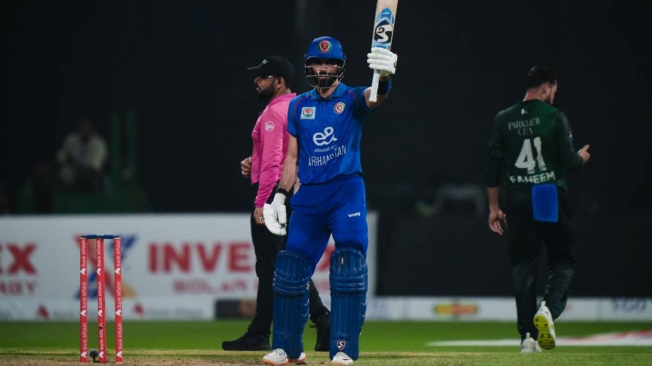 Ibrahim Zadran scored a second fifty in two games, Afghanistan vs Pakistan, UAE T20I tri-series, Sharjah, September 2, 2025