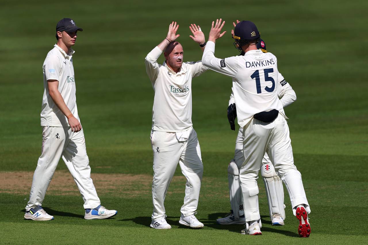 Matt Parkinson was in the wickets against his old county, Kent vs Lancashire, County Championship, Division Two, Canterbury, September 9, 2025