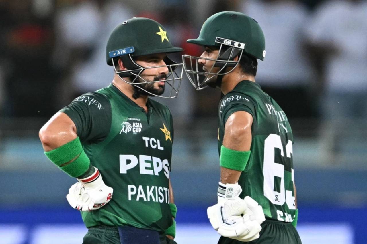 Sahibzada Farhan and Saim Ayub added 72 runs off 49 balls for the second wicket, India vs Pakistan, Super Fours, Asia Cup, Dubai, September 21, 2025