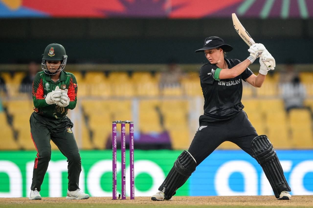 Sophie Devine took 65 balls to hit her first boundary, Bangladesh vs New Zealand, Women's ODI World Cup, Guwahati, October 10, 2025