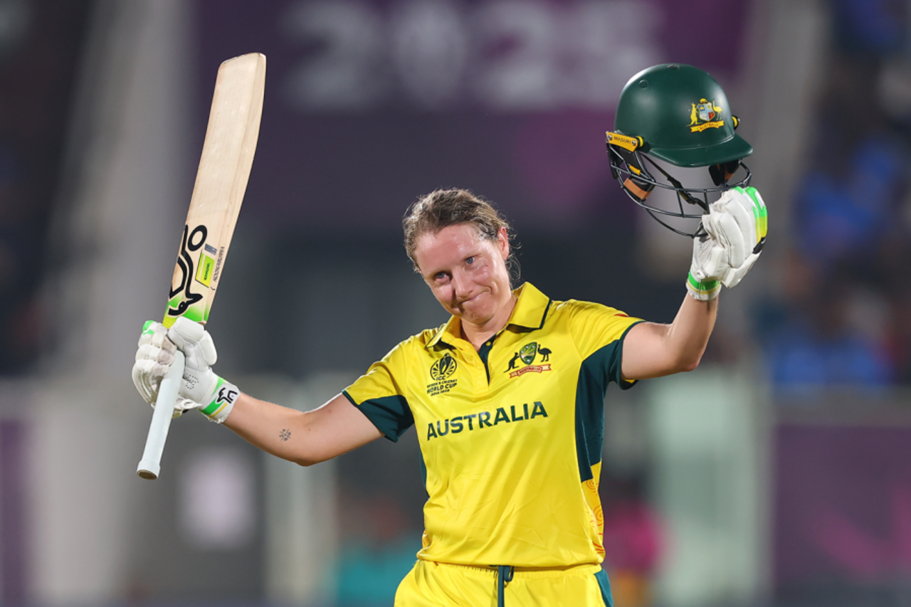 Alyssa Healy compiled an 84-ball century, India vs Australia, Women's ODI World Cup, Visakhapatnam, October 12, 2025