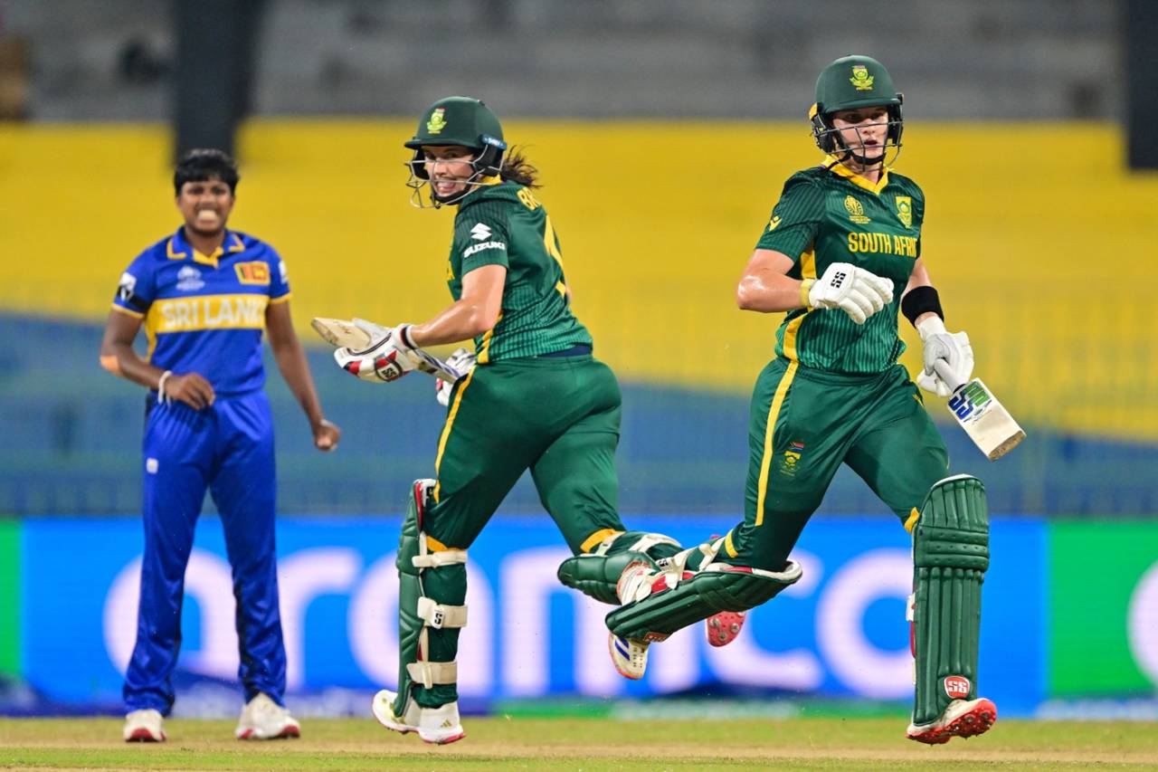 Laura Wolvaardt and Tazmin Brits shared a century-stand for the opening wicket, Sri Lanka vs South Africa, Women's ODI World Cup, Colombo, October 17, 2025