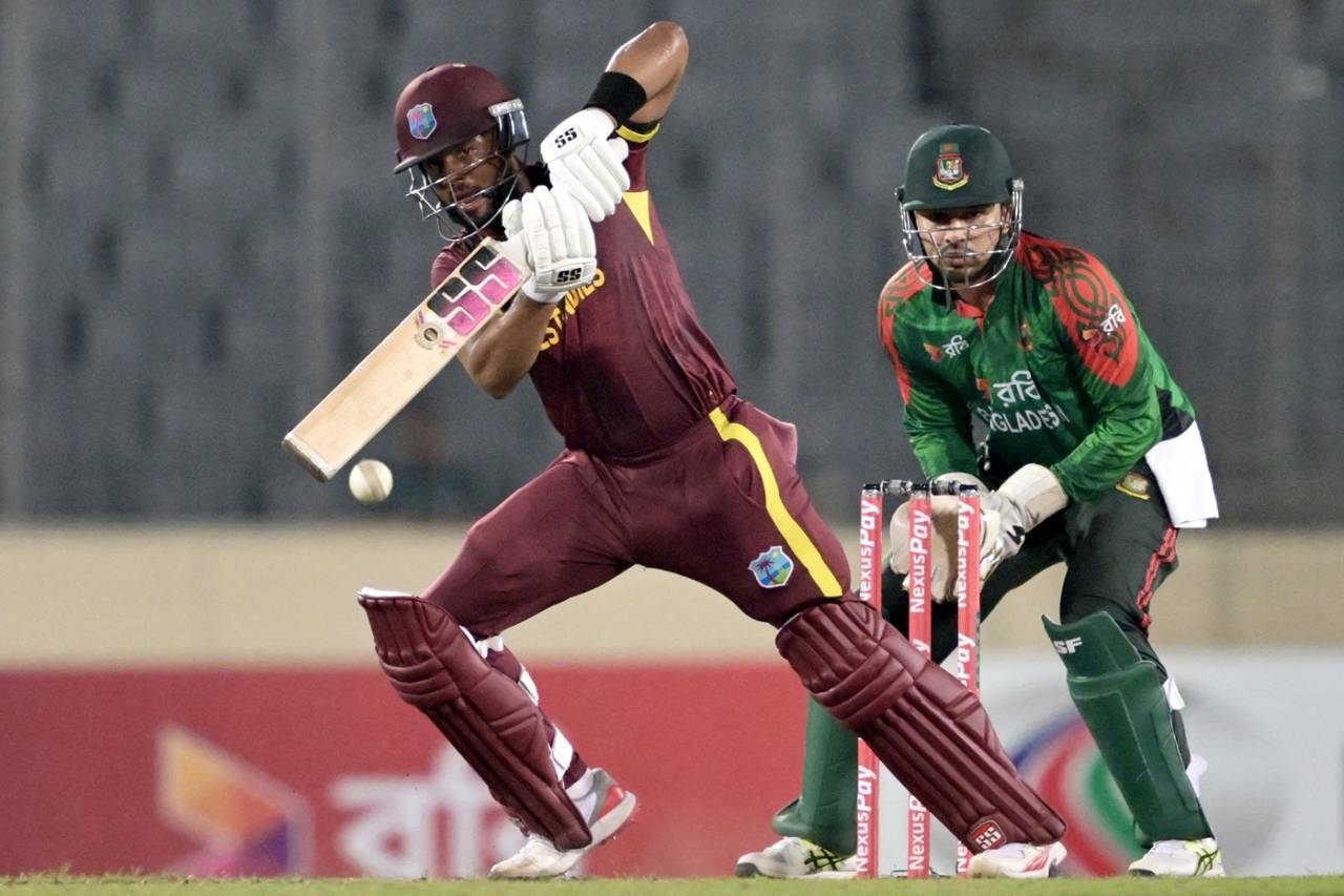Shai Hope handled the spinners well, Bangladesh vs West Indies, 2nd ODI, Mirpur, October 21, 2025