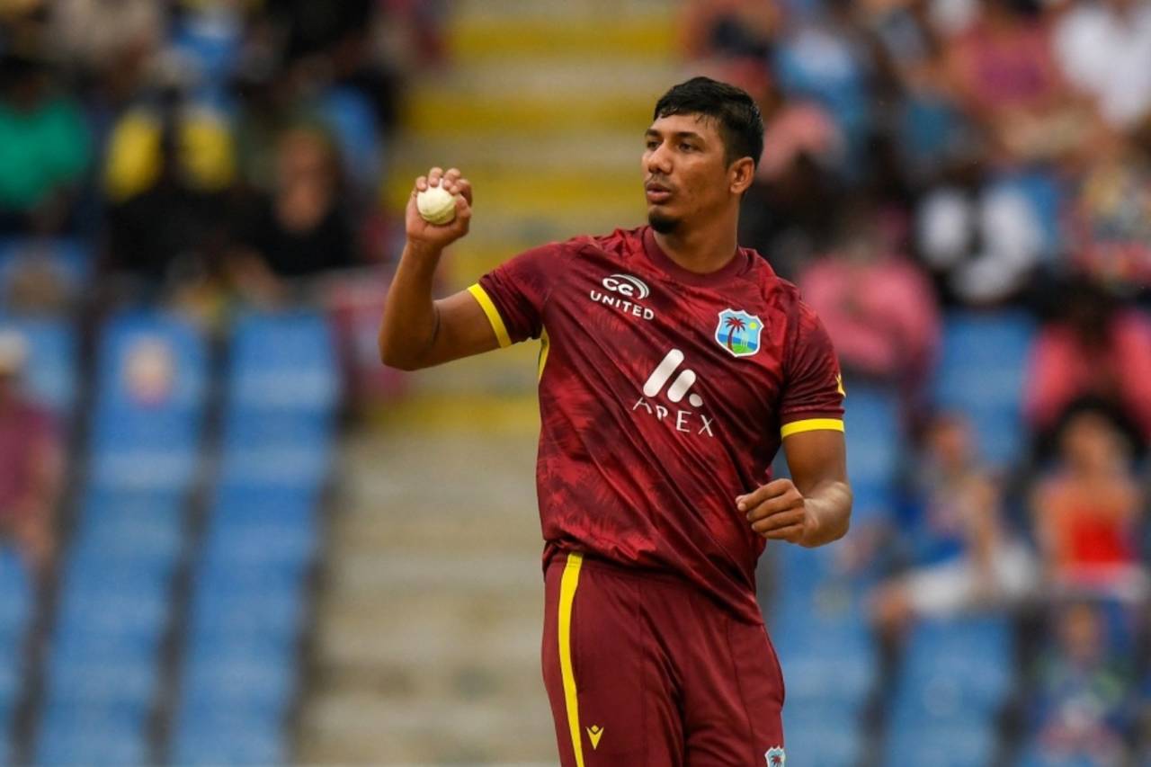 Gudakesh Motie claimed four wickets for 41 runs, West Indies vs England, 1st ODI, Antigua October 31, 2024