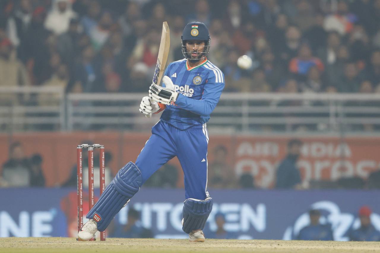 Tilak Varma made a rapid start to his innings, India vs South Africa, 2nd T20I, New Chandigarh, December 11, 2025