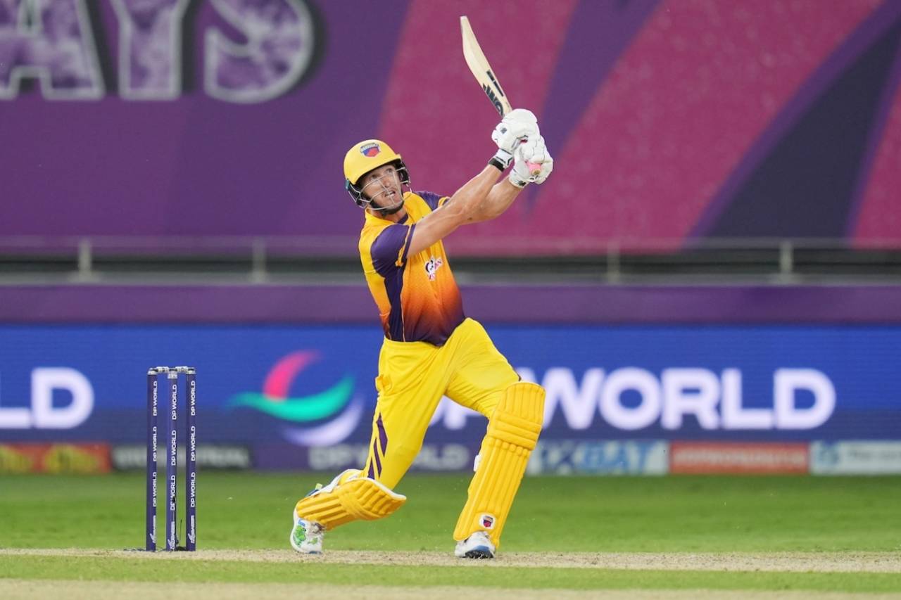 Dwaine Pretorius has performed with the bat consistently for Sharjah Warriorz this season, Gulf Giants vs Sharjah Warriorz, ILT20, Sharjah, December 15, 2025