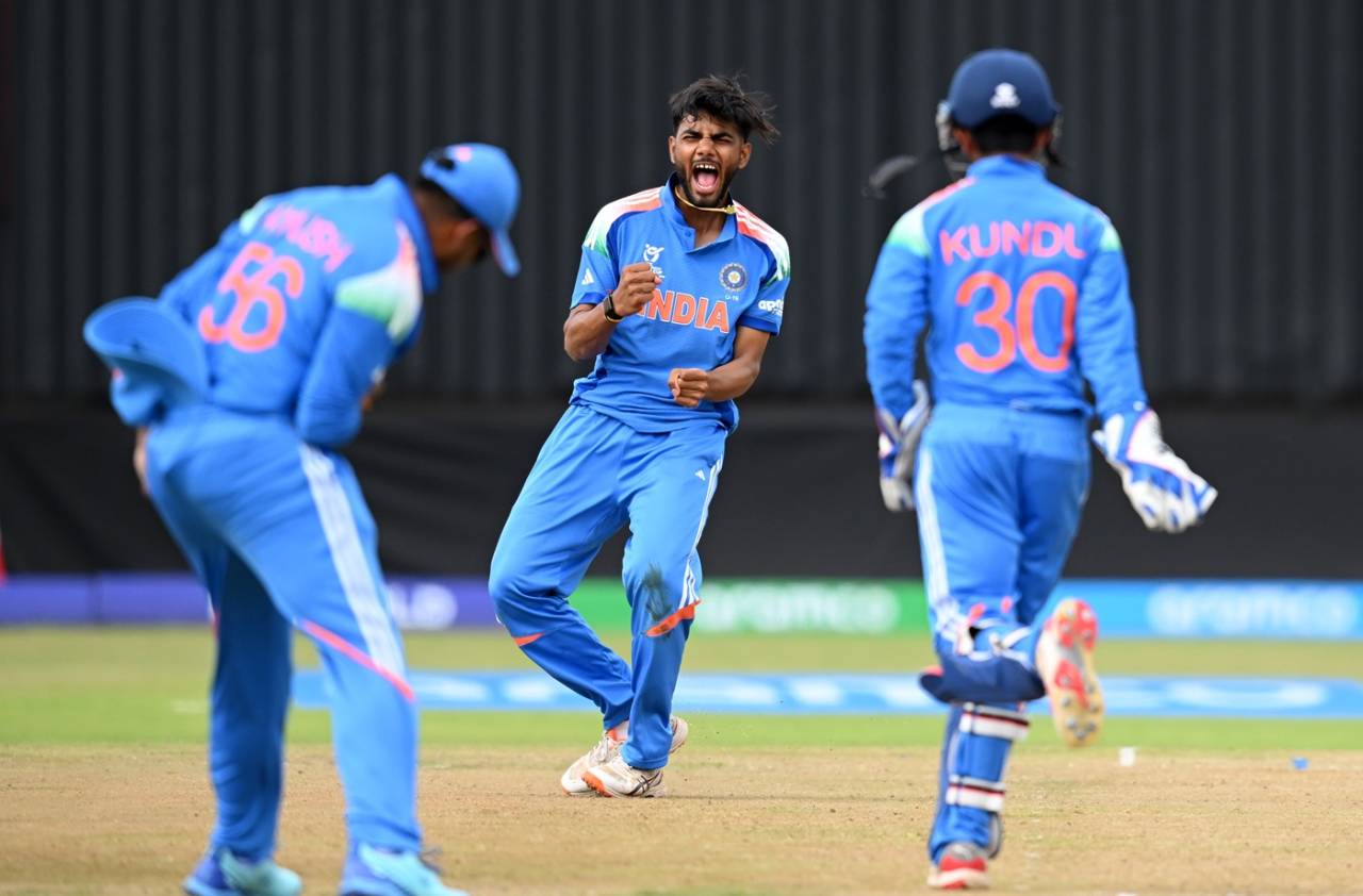 Kanishk Chouhan broke a solid stand, Bangladesh vs India, ICC Men's Under-19 World Cup, Bulawayo, January 17, 2026
