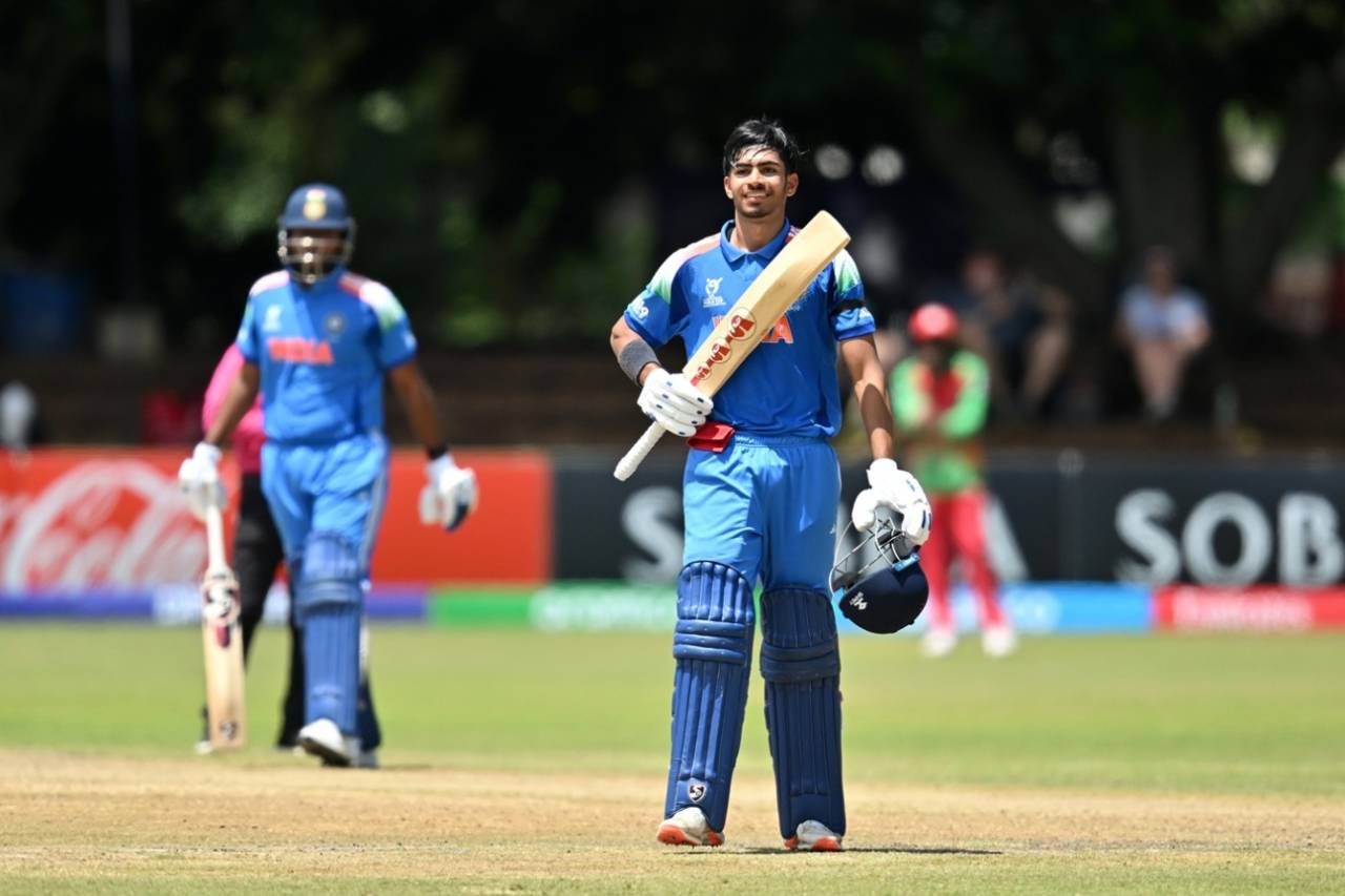 Vihaan Malhotra made an unbeaten 109, Zimbabwe U19 vs India U19, Super Sixes, ICC Men's U19 World Cup, Bulawayo, January 27, 2026