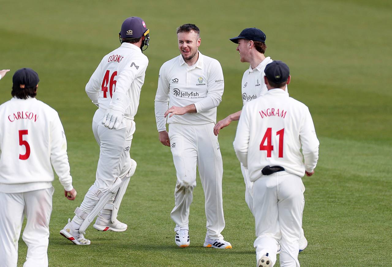 Mason Crane's five-for put Glamorgan on top, Glamorgan vs Yorkshire, County Championship, Division One, Cardiff, April 5, 2026
