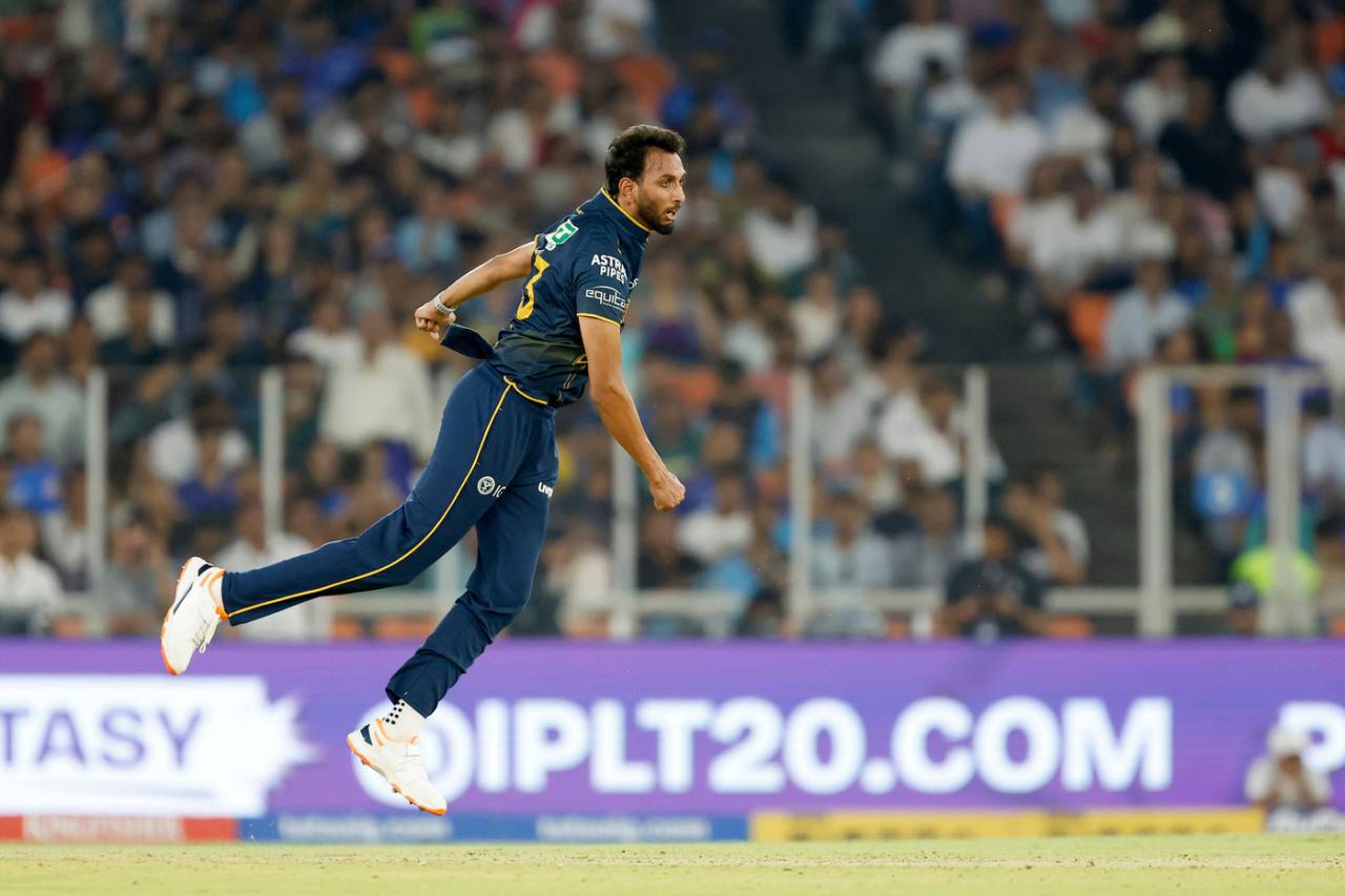 Prasidh Krishna plucked out a wicket in his second over, Gujarat Titans vs Mumbai Indians, IPL, Ahmedabad, April 20, 2026
