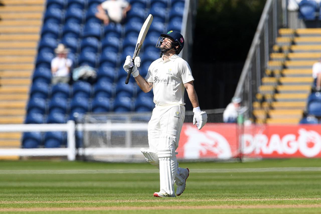 Sean Dickson made his first Glamorgan fifty, Glamorgan vs Leicestershire, County Championship, Cardiff, April 24, 2026