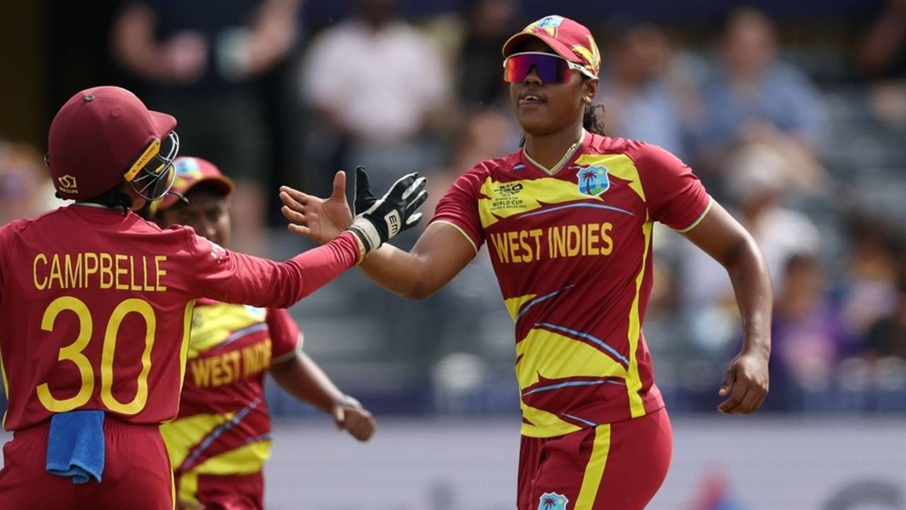 Hayley Matthews took three wickets with the new ball, Sri Lanka vs West Indies, ICC Women's T20 World Cup, Bristol, June 21, 2026