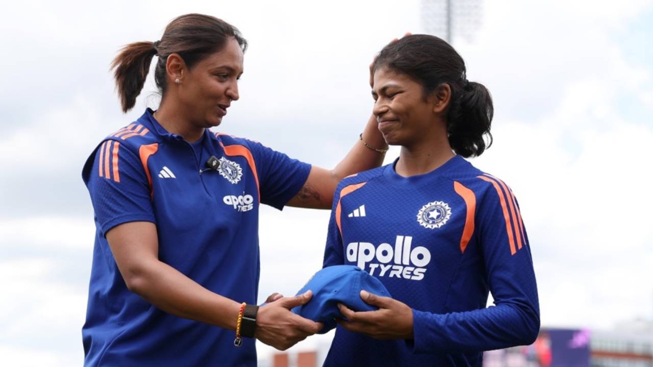 Prema Rawat was handed her debut T20I cap, India vs South Africa, Women's T20 World Cup 2026, Manchester, June 21, 2026