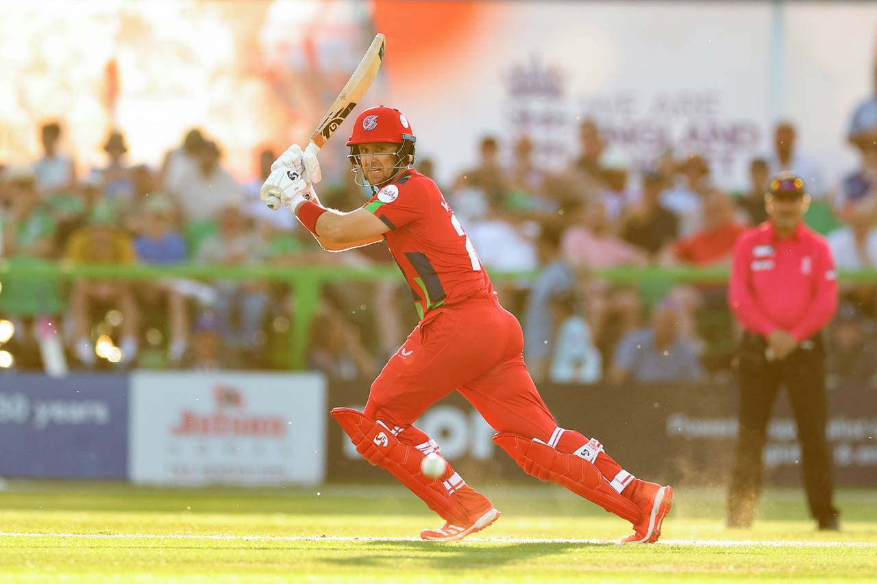 Liam Livingstone whips into the leg side, Leicestershire vs Lancashire, Men's T20 Blast, Grace Road, June 26, 2026