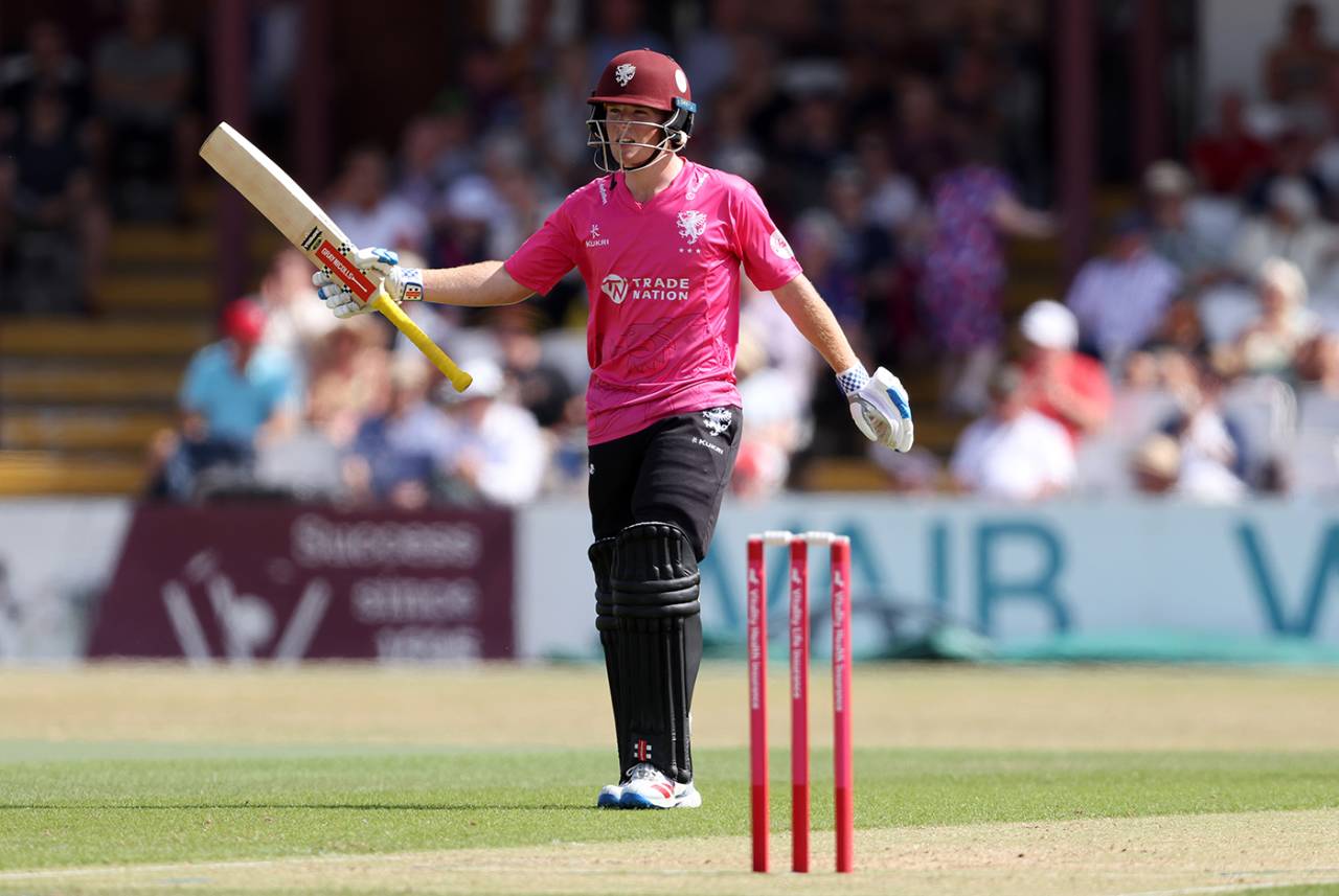 Thomas Rew made his maiden T20 fifty, Northamptonshire vs Somerset, Men's T20 Blast, Wantage Road, July 5, 2026