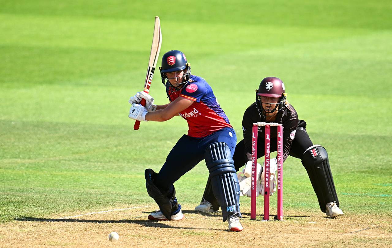 Liberty Heap top-scored for Essex with 37 off 31 balls, Somerset vs Essex, Women's T20 Blast, Taunton, July 12, 2026