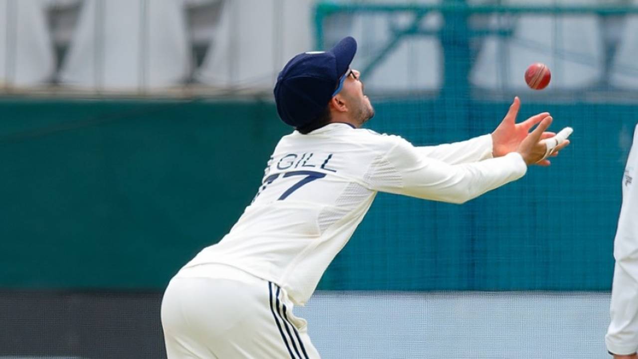 Shubman Gill took a good catch to end Kamindu Mendis' stay, Sri Lanka vs India, 2nd Test, Colombo, 4th day, August 26, 2026