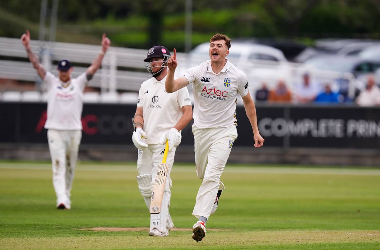 Kasey Aldridge's five-for wrapped Gloucestershire up cheaply, County Championship, Chester-le-Street, August 27, 2026