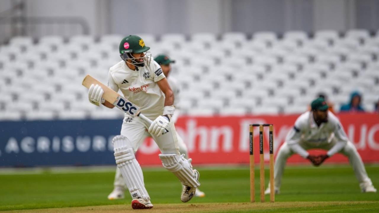Haseeb Hameed went past 9,000 career first-class runs, Nottinghamshire vs Leicestershire, Rothesay County Championship, Trent Bridge, September 2, 2026