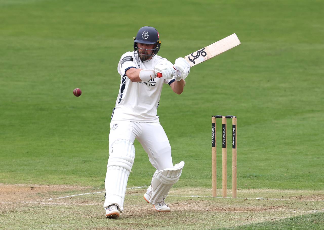 Jake Lehmann dug in to notch another fifty, Nottinghamshire vs Hampshire, County Championship, Division One, Trent Bridge, September 9, 2026