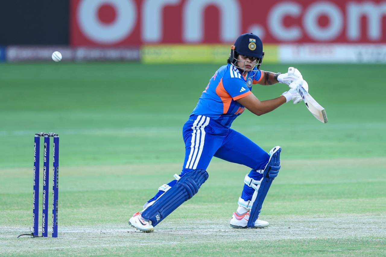 Shafali Verma steers one fine on the off side, India vs Sri Lanka, final, Women's T20 Asia Cup, Dubai, September 13, 2026