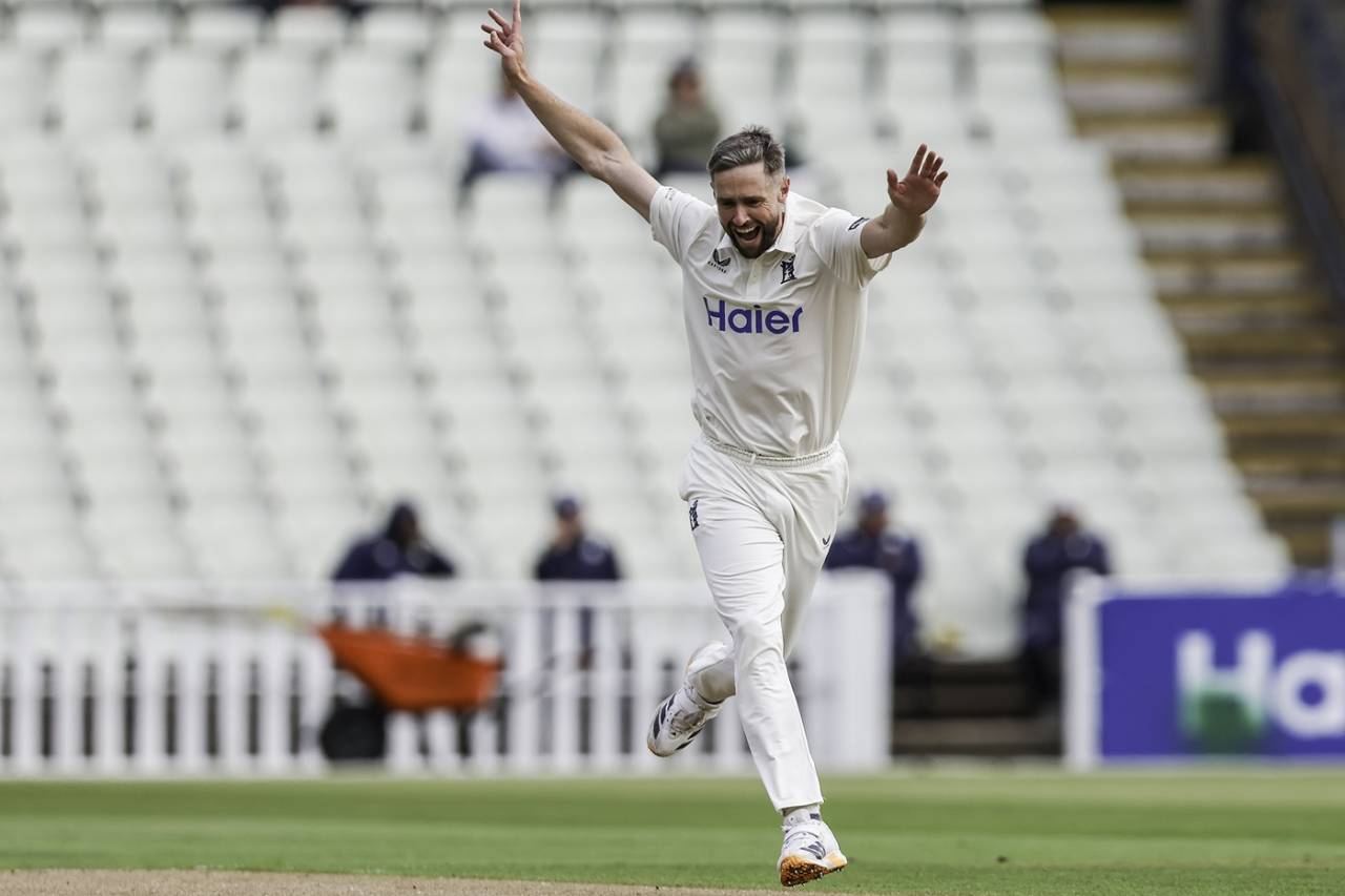 Chris Woakes helped trigger a Leicestershire collapse, Warwickshire vs Leicestershire, County Championship, Division One, Edgbaston, September 24, 2026
