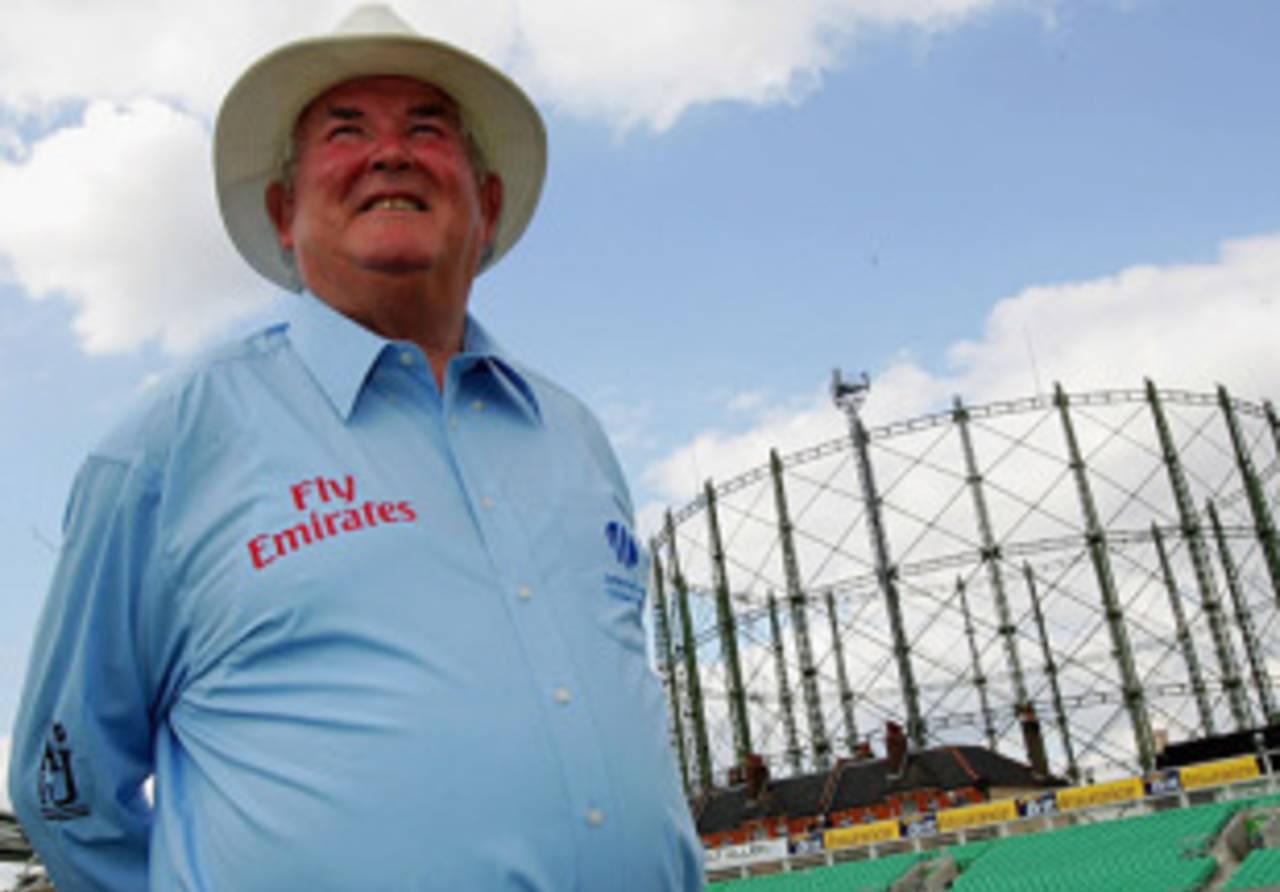 David Shepherd at The Oval on the eve of his final international match in 2005&nbsp;&nbsp;&bull;&nbsp;&nbsp;Getty Images