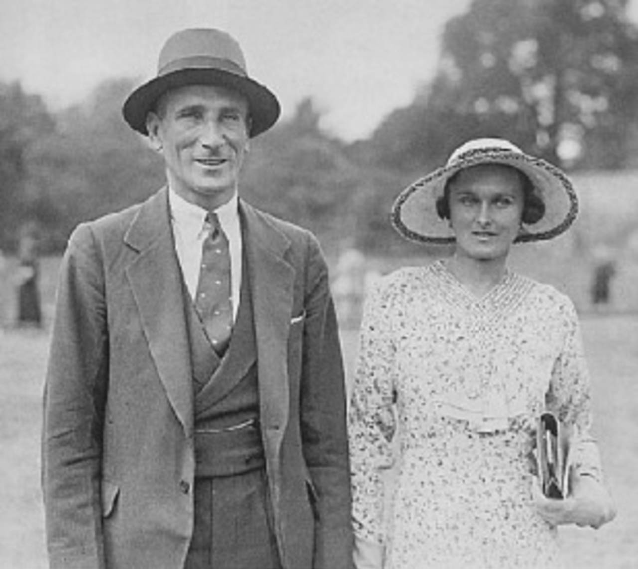 Douglas Jardine with his wife